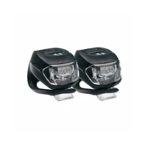 Bikefun Pixie elemes szilikonos villogó lámpa szett (első és hátsó), 2 LED, fekete