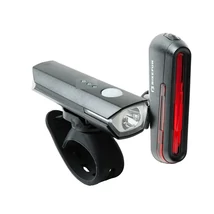 Bikefun Stone 550 USB-ről tölthető lámpa szett (első és hátsó), Power LED, 550 lumen, fekete