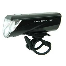 Velotech 3W LED-es elemes első lámpa, műanyag házas, 100 lumen