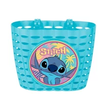 Csepel Disney Stitch műanyag kosár gyerek kerékpárra, türkizkék