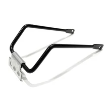 Csomagtartó rögzítő pálca U-alakú hajlított, 180 mm, fekete, 1db