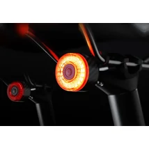 Cyclami CY120 USB-ről tölthető hátsó okos lámpa, karbon, féklámpa funkcióval, gumipántos, fekete