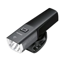 Cyclami X7 USB-ről tölthető első lámpa, alu házas, gumipántos, cserélhető akkumulátor, 1000 lumen, fekete