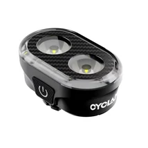 Cyclami CL350 Bike DRL első lámpa, 350 lumen, USB-ről tölthető, fekete