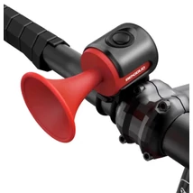 Spyral elektromos kerékpár duda, USB-ről tölthető, 120 dB, piros
