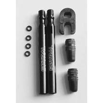 Spyral presta szelephosszabbító adapter, 60mm, fekete, 2db