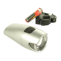 Jing Yi  JY-180 POWER LED 0,5W első lámpa, elemekkel, ezüst színű