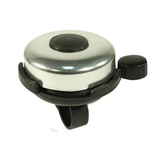 Neuzer műanyag-acél csengő, 52 mm, fekete - krómozott