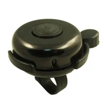 Neuzer műanyag-acél csengő, 52 mm, fekete
