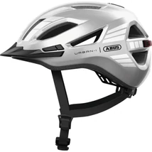 ABUS Urban-I 4.0 városi bukósisak, LED világítással, XL (60-64 cm), fényes ezüst színű