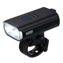 BBB BLS-271i StrikeDuo 1400i USB-ről tölthető első lámpa, gumipántos, 1400 lumen, fekete