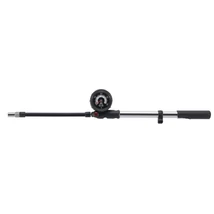 BBB BMP-29 AirShock nyomásmérős alu teleszkóp pumpa, 28 bar - 405 psi, ezüst-fekete