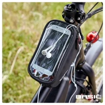 Basil Sport Design váztáska felsőcsőre, tépőzáras, 1L, fekete