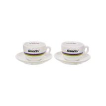Santini UCI WCS cappuccino csésze szett, 2 szett, fehér