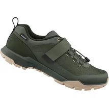 Shimano SH-EX500 férfi trekking és túra kerékpáros cipő, tépőzáras - fűzős, SPD, oliva-zöld, 43-as