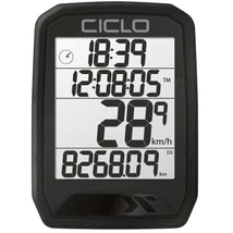 CicloSport Protos 113 vezetékes kerékpár komputer, 13 funkciós, fekete