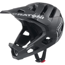 Cratoni Madroc fullface bukósisak, kamera adapterrel, S/M (54-58 cm), matt fekete