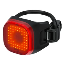 Knog Blinder Mini Square LED hátsó lámpa, USB-ről tölthető, gumipántos, 30 lumen, fekete