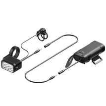 Knog Blinder X 1800 első lámpa és 10000 mAh külső akkumulátor, vezetékes távirányítóval, bilincses rögzítés, 1800 lumen, fekete