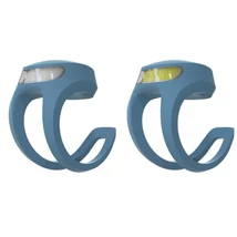 Knog Frog V3 USB-ről tölthető lámpa szett (első és hátsó), gumipántos, 40/20 lumen, sötétkék