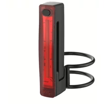 Knog Plus LED hátsó lámpa, USB-ről tölthető, 20 lumen, gumipántos, csíptetős, fekete