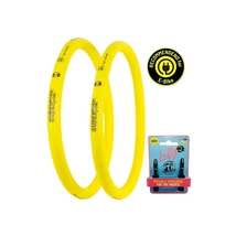 PEPI's Tyre Noodle Super RokkLine L-27,5 belső nélküli defektvédő szivacs rendszer (insert), szeleppel, 27,5 x 2,50 - 3,00 colos DH/e-bike külsőkhöz, párban, citromsárga
