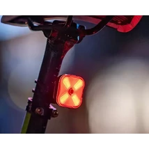 Ravemen CL06 USB-ről tölthető LED-es hátsó lámpa, 50 lumen, fekete-narancssárga