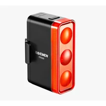 Ravemen TR500 USB-ről tölthető LED-es hátsó lámpa, fekete