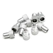 Szelepátalakító adapter dunlop vagy presta szelepről autósra (FV - DV - AV), gumigyűrűs, alu