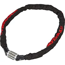 Trelock BC 115 Code számkombinációs integrált láncos zár, 110 cm x 4 mm, fekete