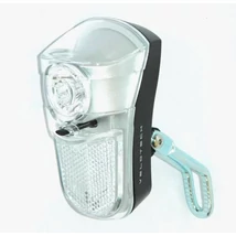 Velotech elemes első lámpa villára, 1 POWER LED, hosszúkás, reflektorral