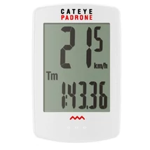 Cateye Padrone CC-PA100W vezeték nélküli 7 funkciós kerékpár computer, fehér