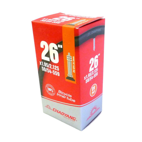 Chaoyang 26 x 1,95-2,25 (50/54-559) MTB belső gumi, DV32 (32 mm hosszú szeleppel, dunlop)