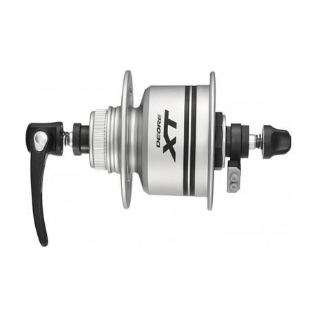 Shimano Deore XT DH-T785-1D dinamós első kerékagy (agydinamó), 36H, gyorszáras, tárcsafékes (Centerlock), 6V, 1,5W, ezüst