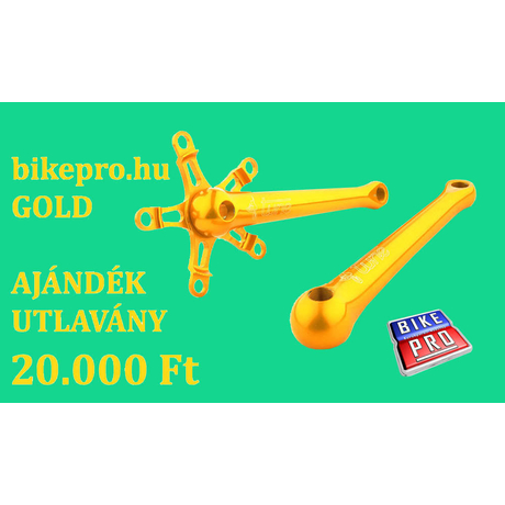 Letölthető bikepro.hu GOLD ajándék utalvány (20000 Ft)