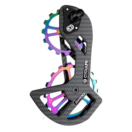 Cyclami tuning karbon váltógörgő rendszer Shimano Ultegra - 11s hátsó váltóhoz, rainbow