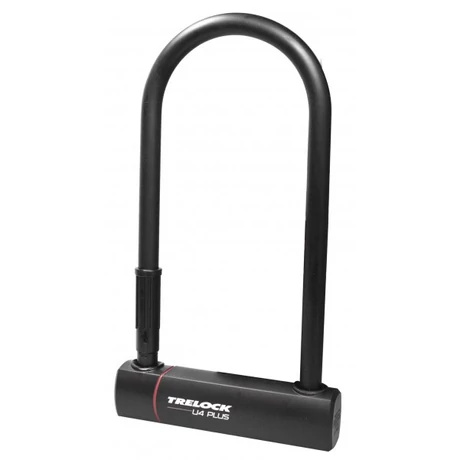 Trelock U4 Plus U-lakat 230x108x14 mm, vázkonzollal, fekete