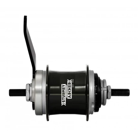 Sturmey Archer S1C hátsó single speed kerékagy, 36H, csavaros, kontrafékes, fekete