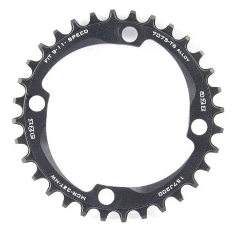 a2Z MTB első lánckerék, 32T, 4x104 mm, 1x9-11s, narrow-wide, alumínium, fekete