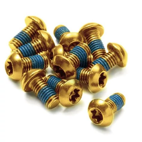 A2z féktárcsa csavar szett, 12 db, T25, M5 x 10 mm, arany színű