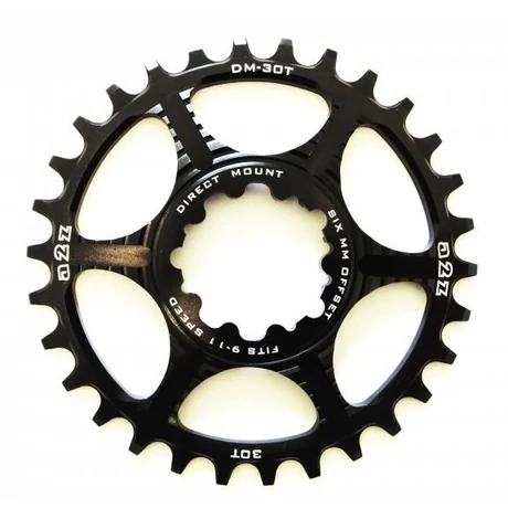 a2Z MTB első lánckerék, 30T, direct mount, 1x9-11s, alumínium, fekete