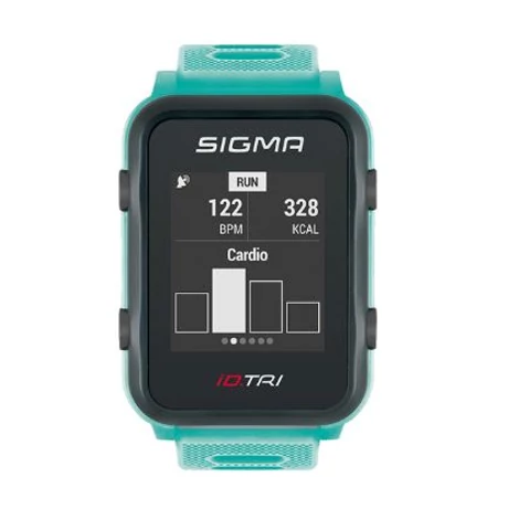 Sigma Sport iD.TRI sport karóra, GPS, pulzusmérés, türkiz
