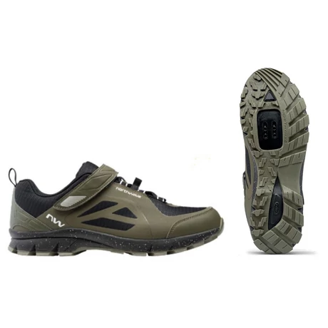 Northwave All Terrain Escape Evo kerékpáros SPD MTB cipő, zöld, 39-es