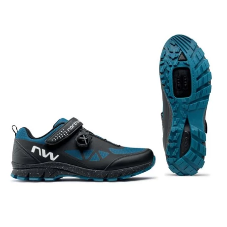 Northwave MTB All Terrain Corsair kerékpáros SPD cipő, fekete-kék, 48-as