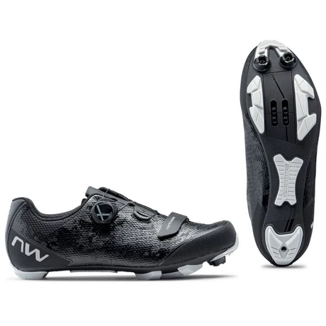 Northwave MTB Razer 2 kerékpáros SPD cipő, fekete-szürke, 43,5-es