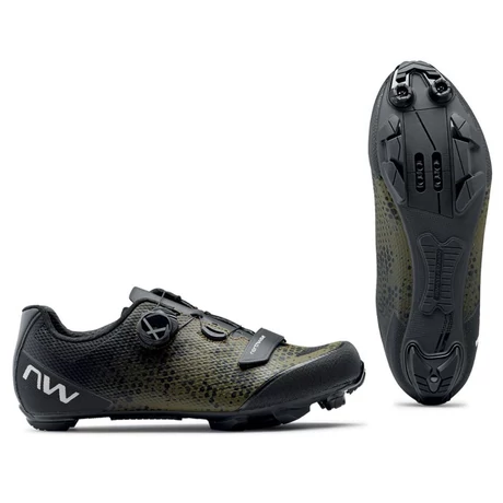 Northwave MTB Razer 2 kerékpáros SPD cipő, zöld, 42-es