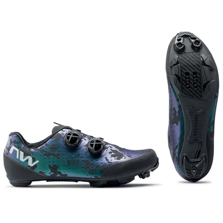 Northwave MTB Rebel 3 kerékpáros SPD cipő, fekete-színváltós, 47-es