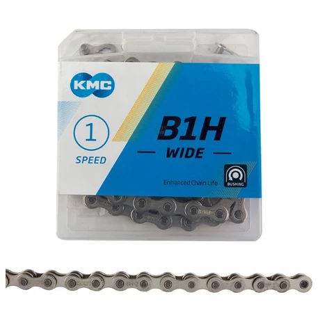 KMC B1H Wide single speed kerékpár lánc, 1s (1/8 col), 114 szem, barna