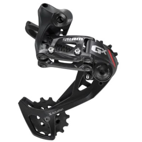 Sram GX MTB hátsó váltó, 11s, hosszú kanalas, fekete-piros