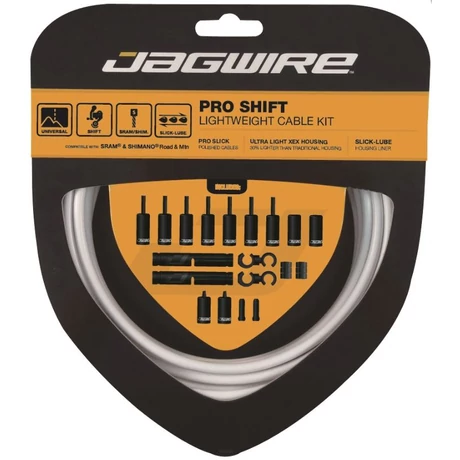 Jagwire PCK503 Pro Shift váltóbowden készlet (MTB vagy országúti), fehér